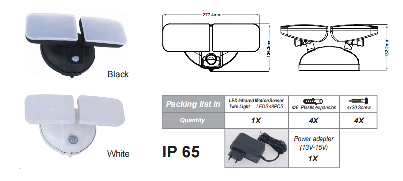 PD-2P-A LED Dual Light Sursă: Gardianul tău inteligent de noapte