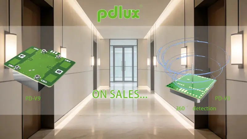 Senzori de mișcare cu microunde PD-V9 și PD-V3